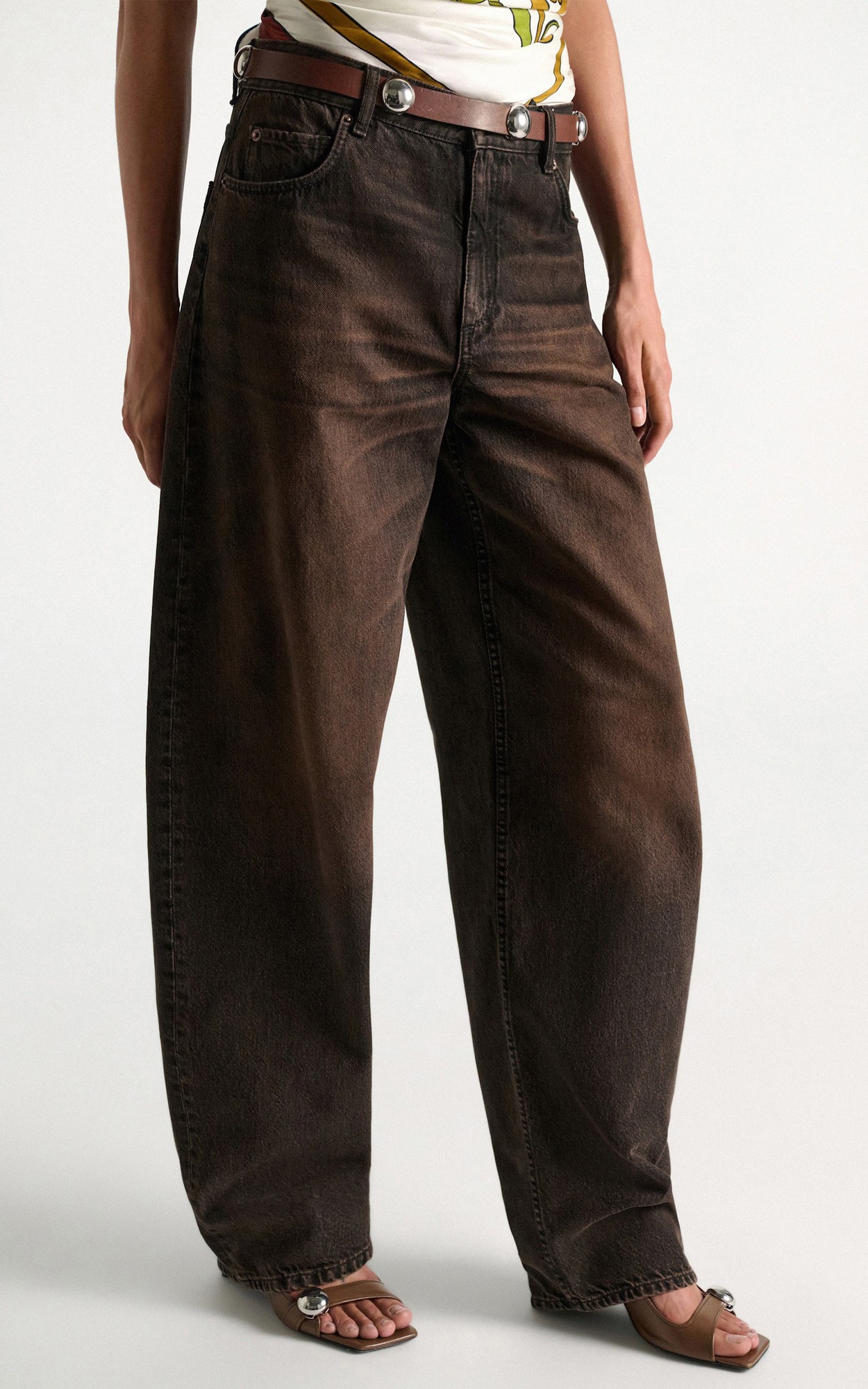 Bruin Jeansbroek
