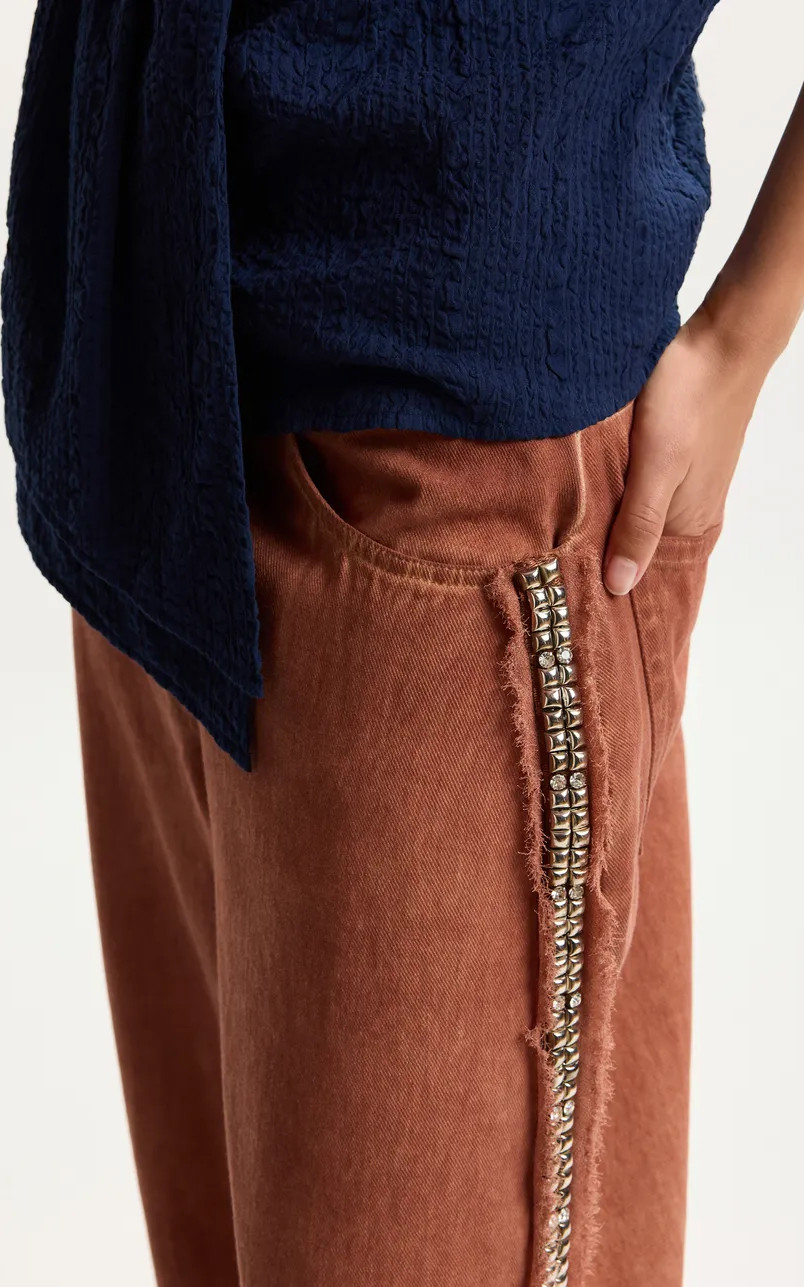 Roestbruin Broek
