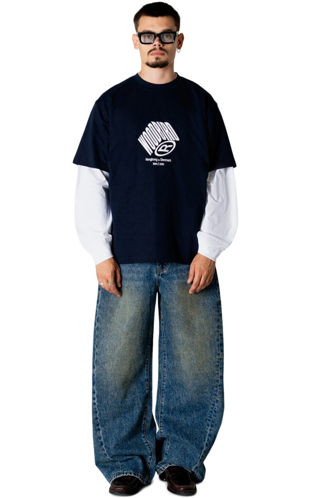 Donkerblauw T-shirt