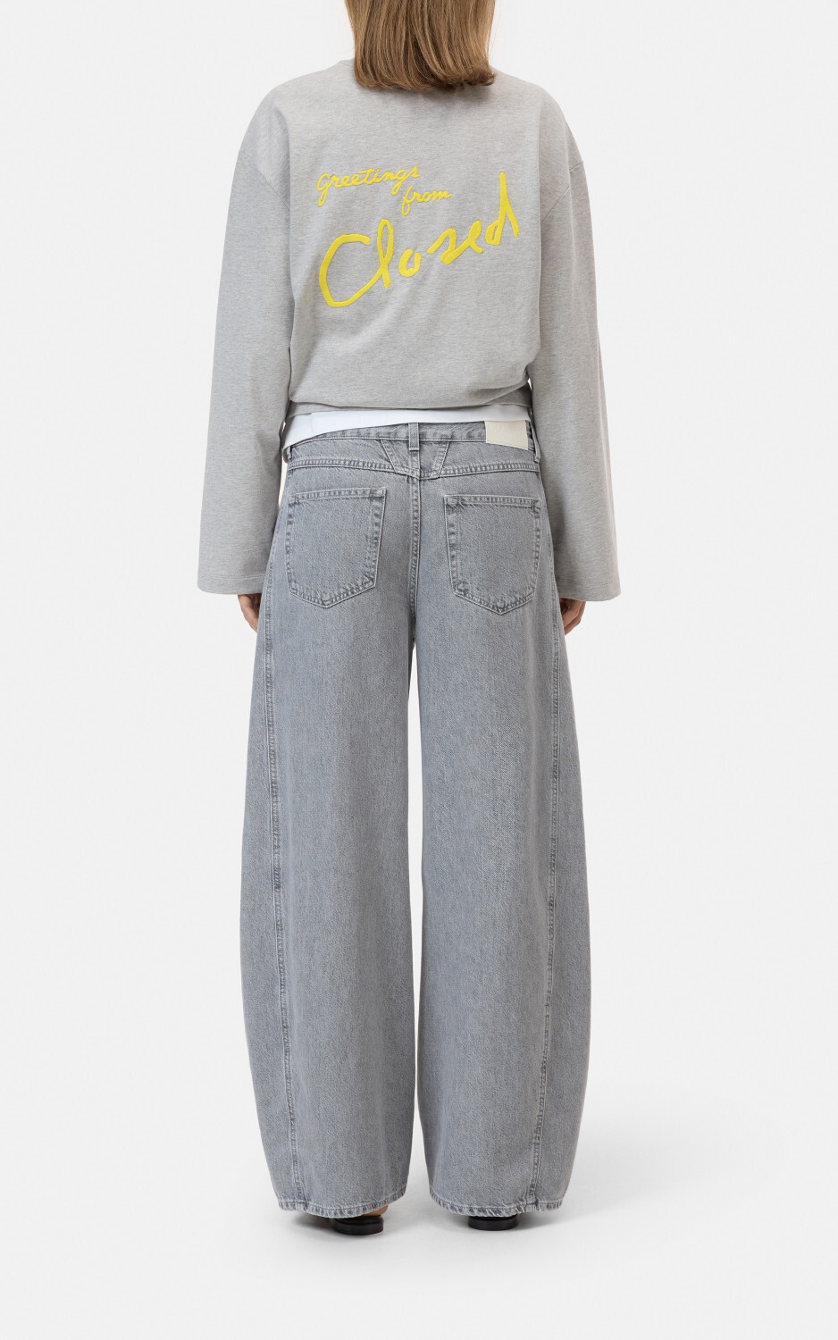 Lichtgrijs Jeansbroek