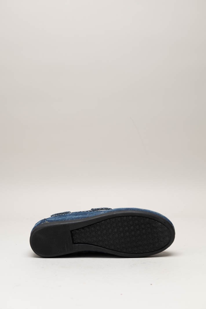 Blauw Bootschoen image