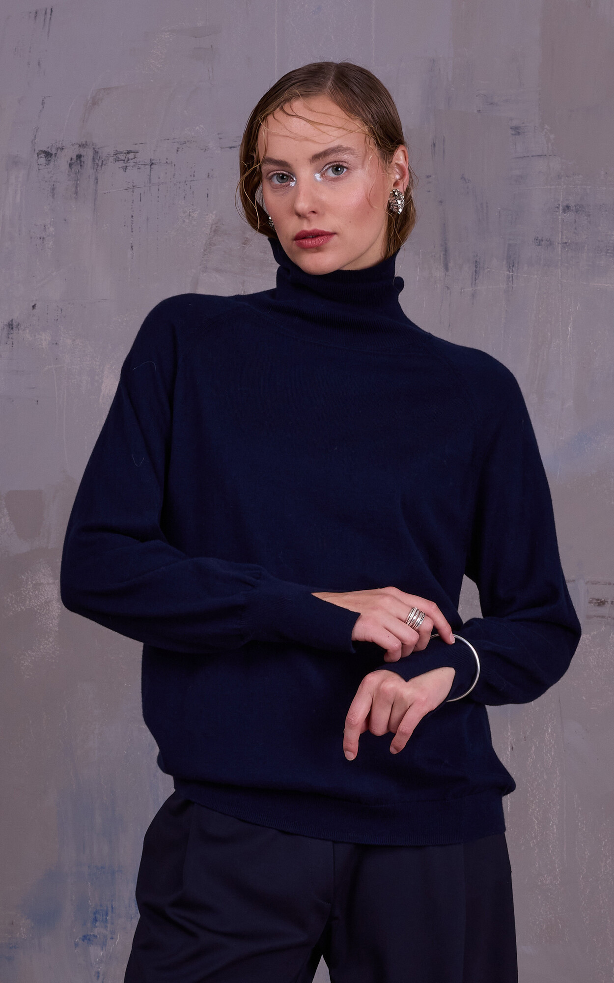 Donkerblauw Sweater/trui