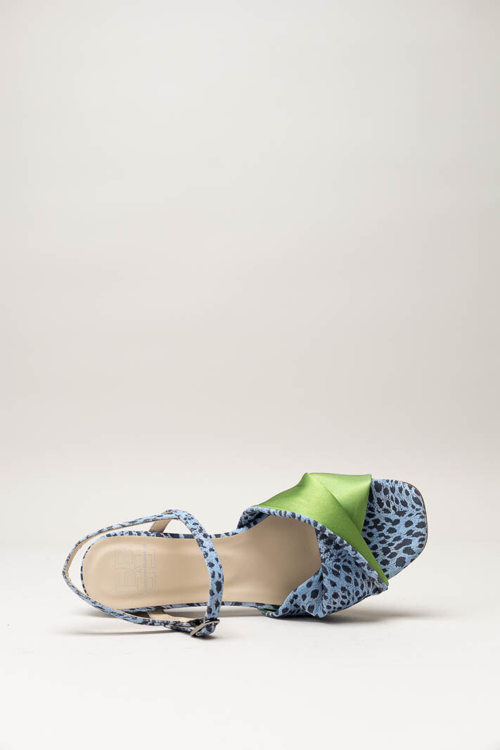 Blauw Sandaal hak image