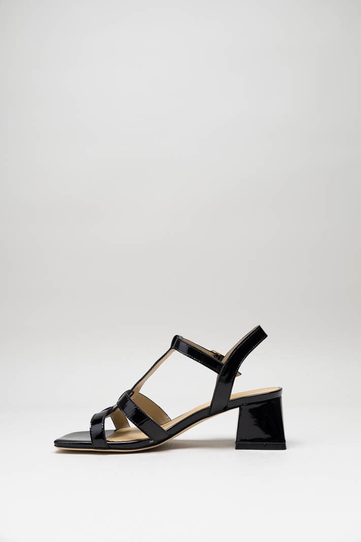 Zwart Sandaal hak image