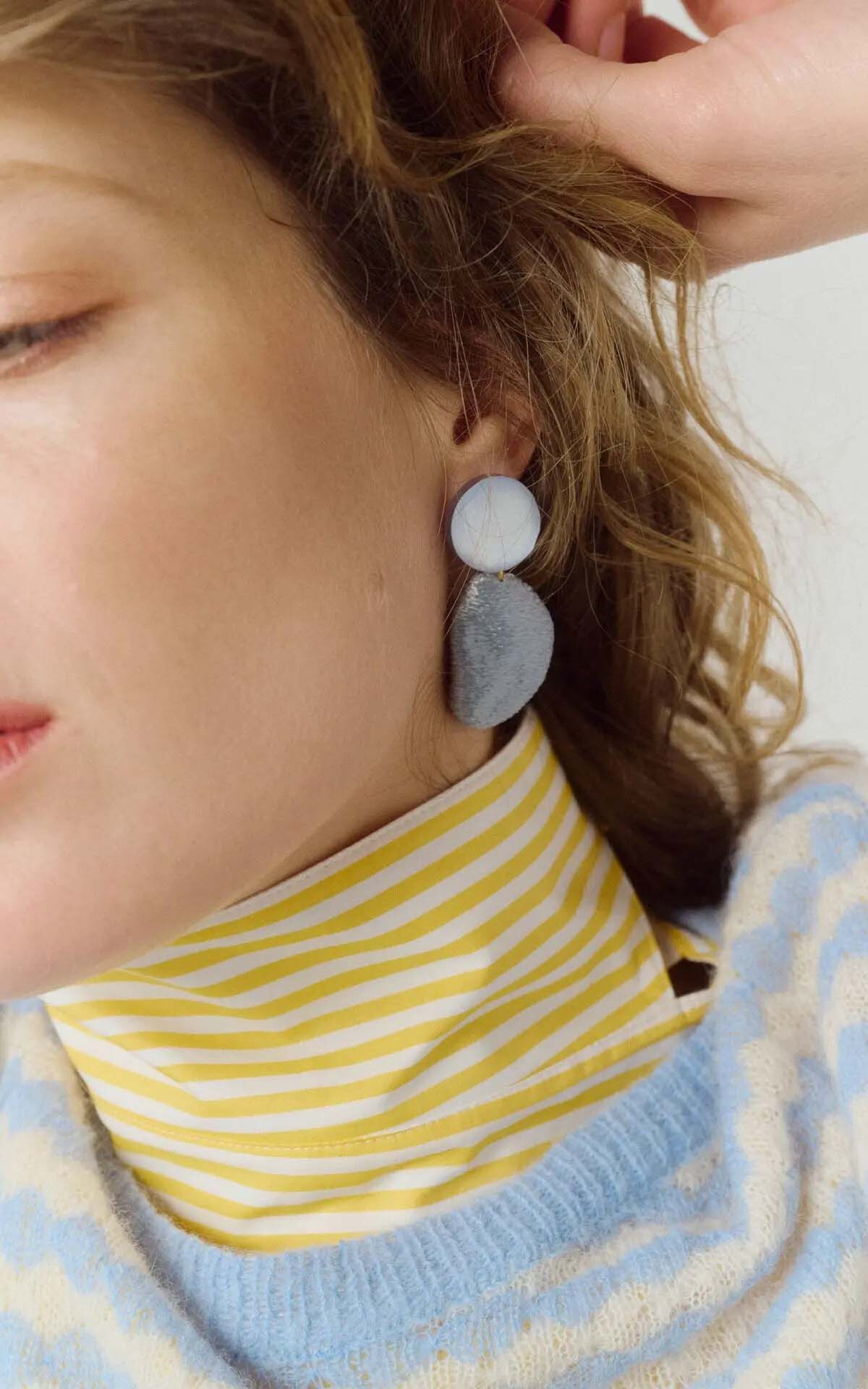 Blauw Oorbellen