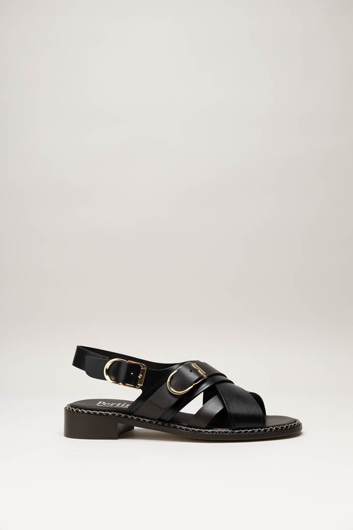 Zwart Sandaal plat image