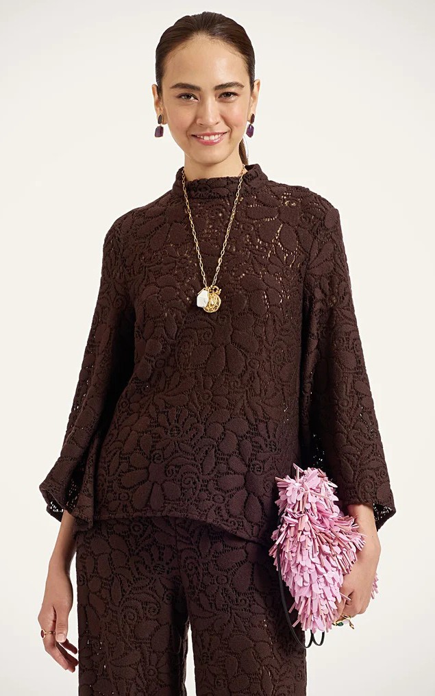 Donkerbruin Blouse