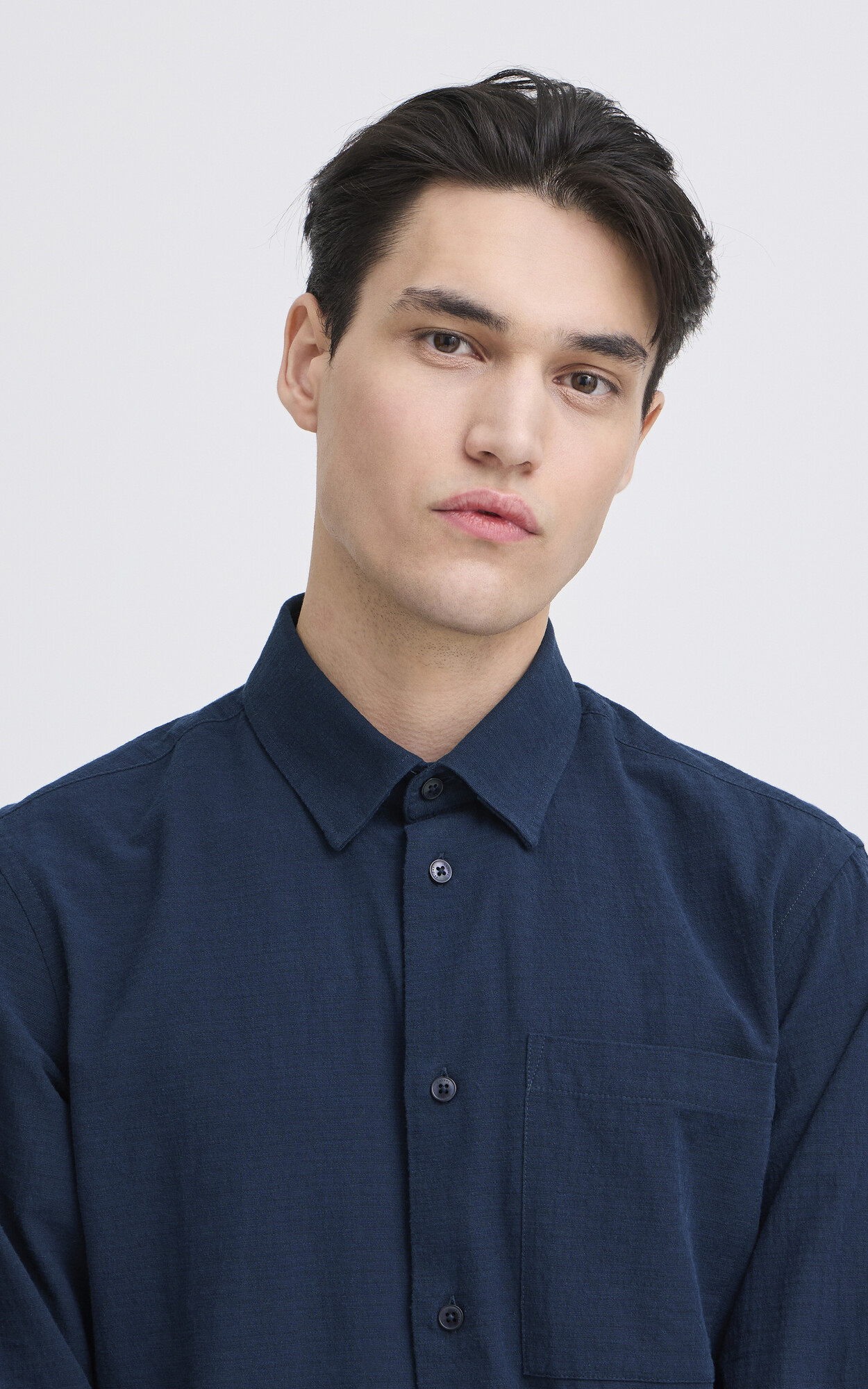 Donkerblauw Hemd image