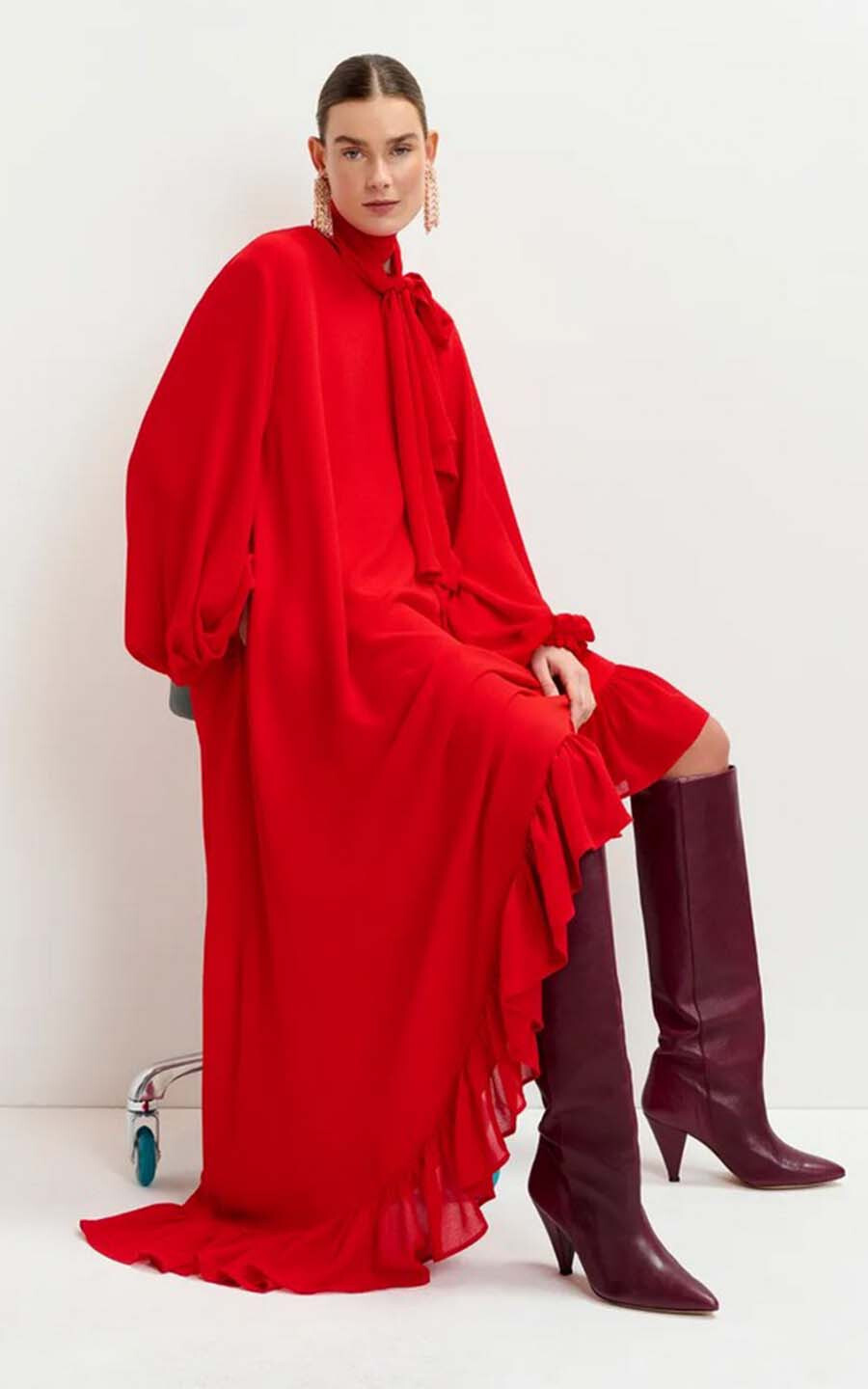 Rood Jurk image