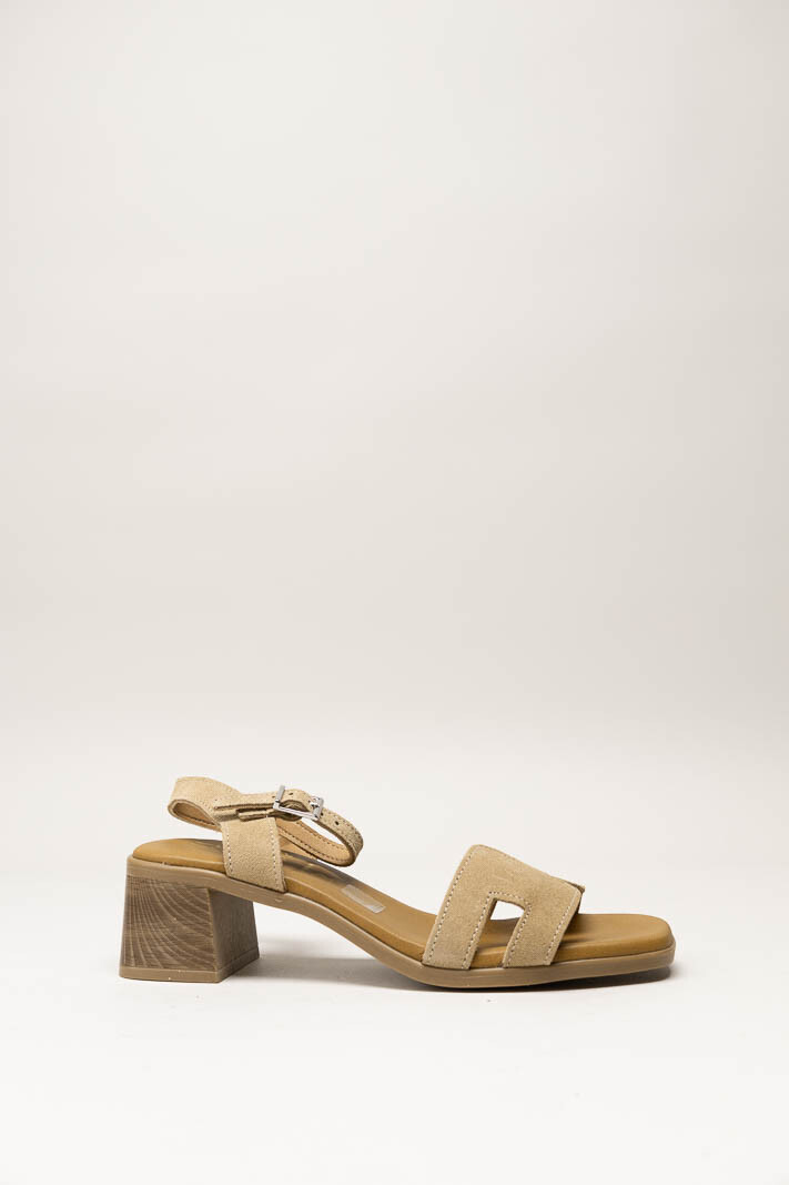 Lichtbruin Sandaal hak