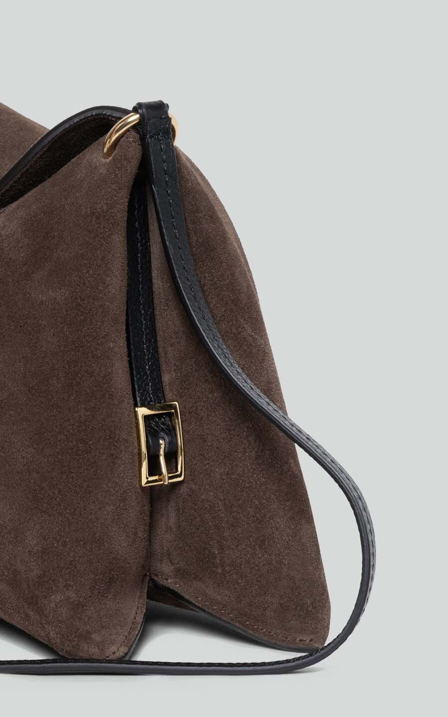 Donkerbruin Schoudertas image