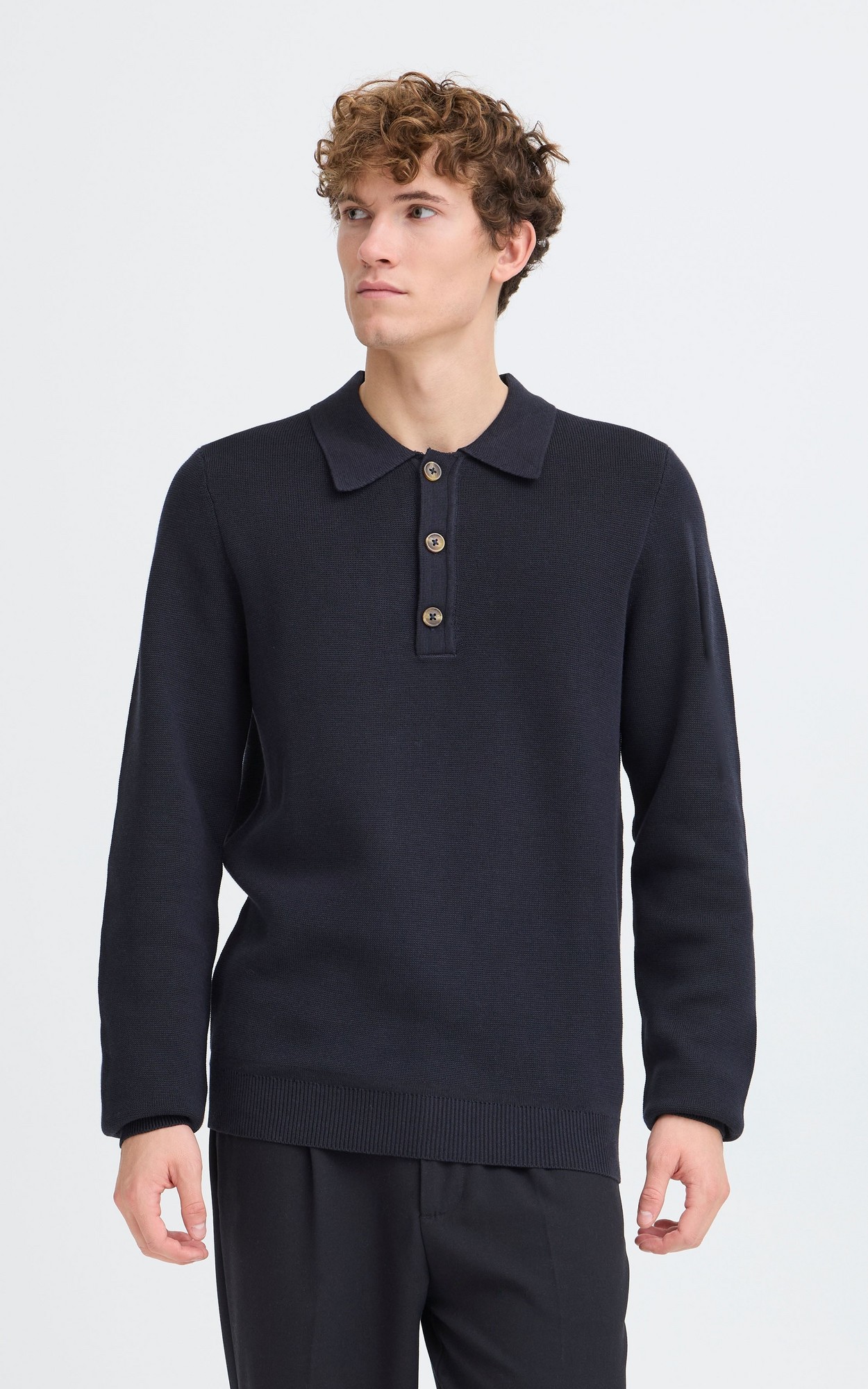 Donkerblauw Polo