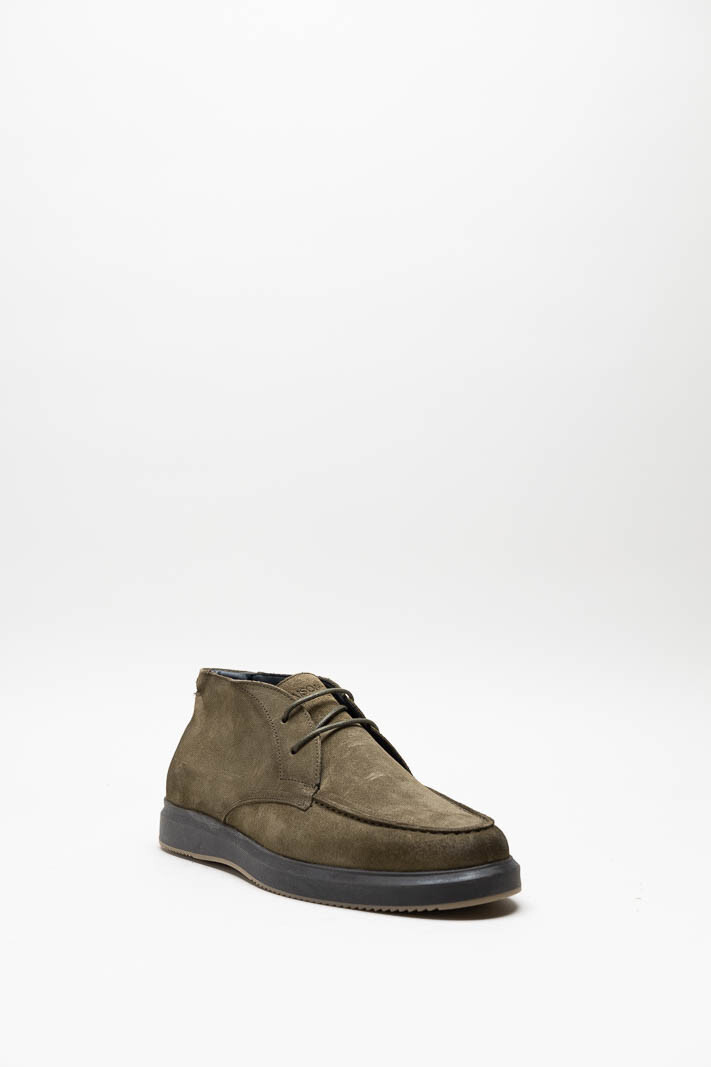 Kaki Veterschoen hoog