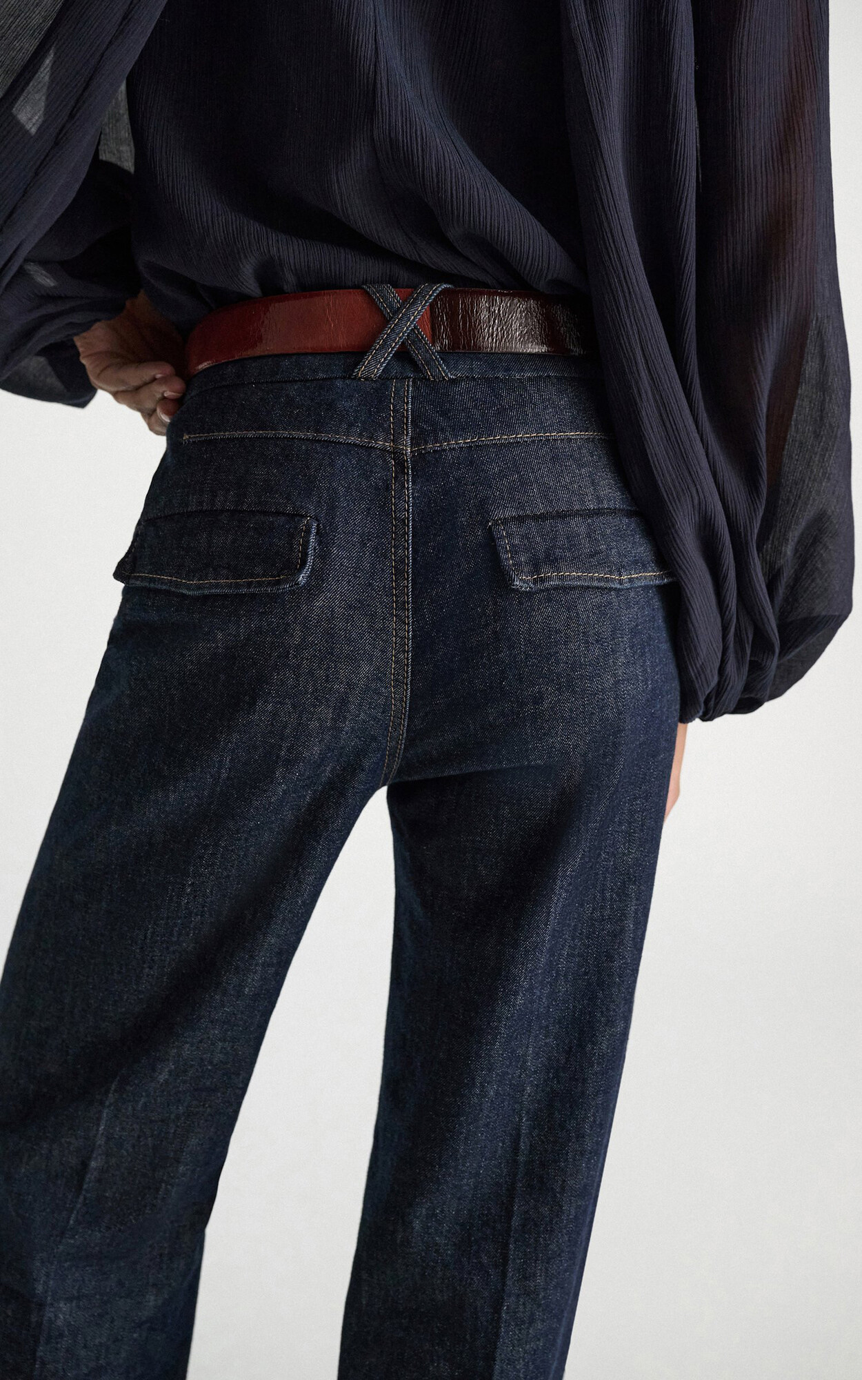 Donkerblauw Jeansbroek