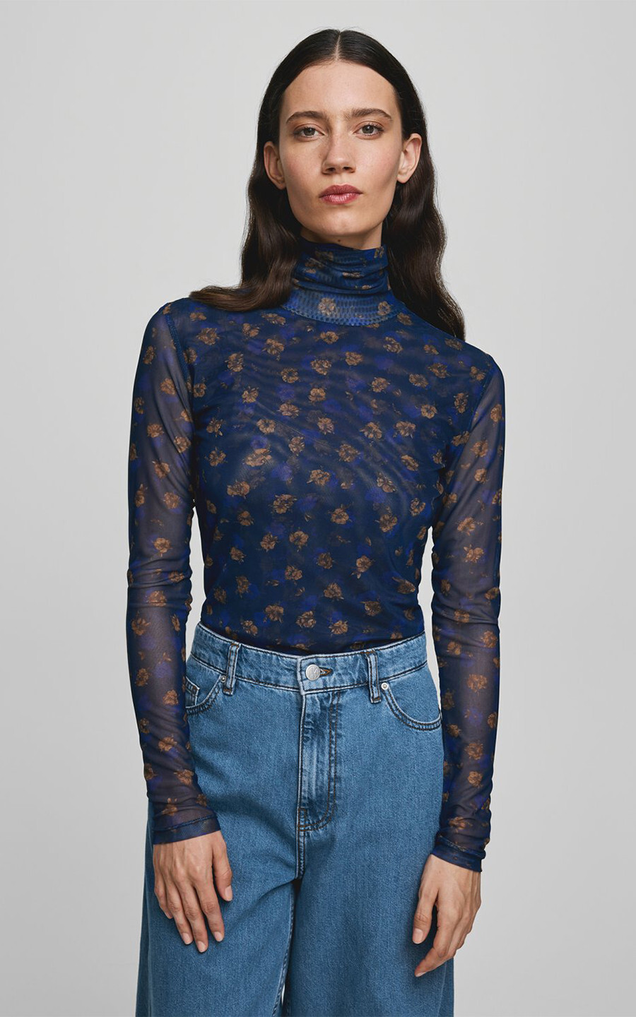 Donkerblauw T-shirt/top