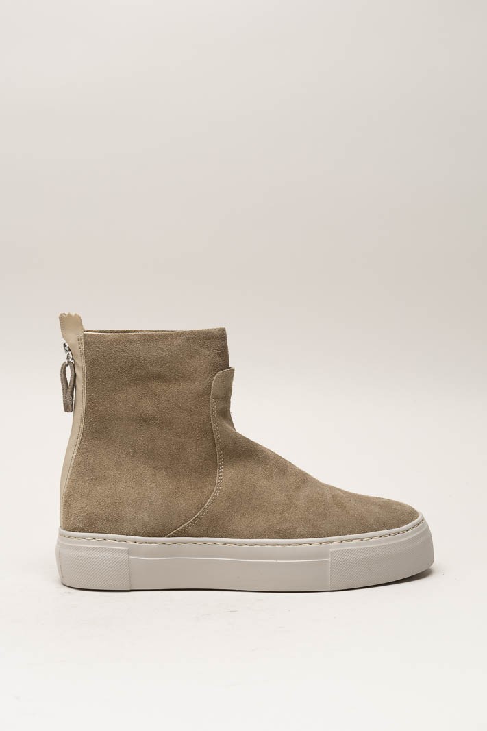 Taupe Enkellaars plat