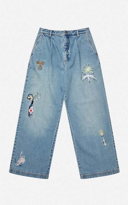 Blauw Jeansbroek image