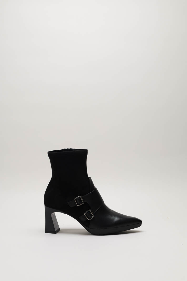 Zwart Enkellaars hak