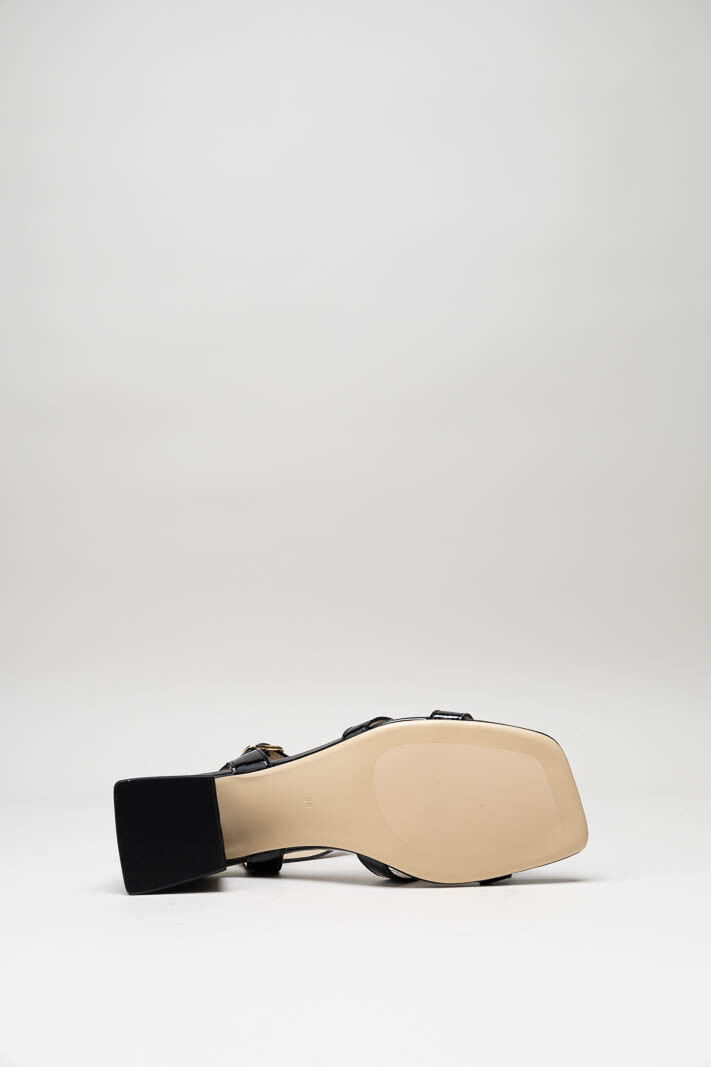 Zwart Sandaal hak image