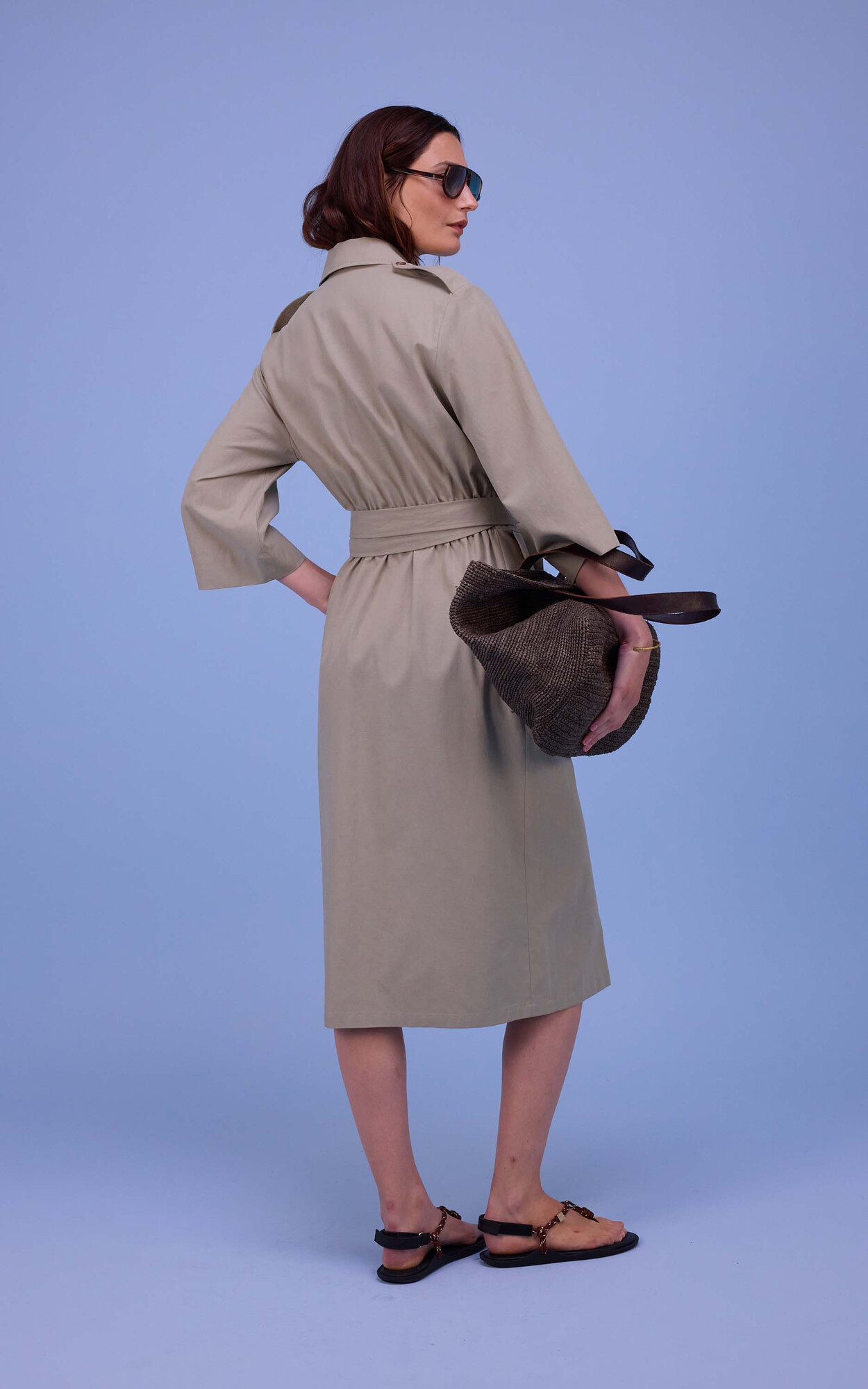 Beige Jurk image