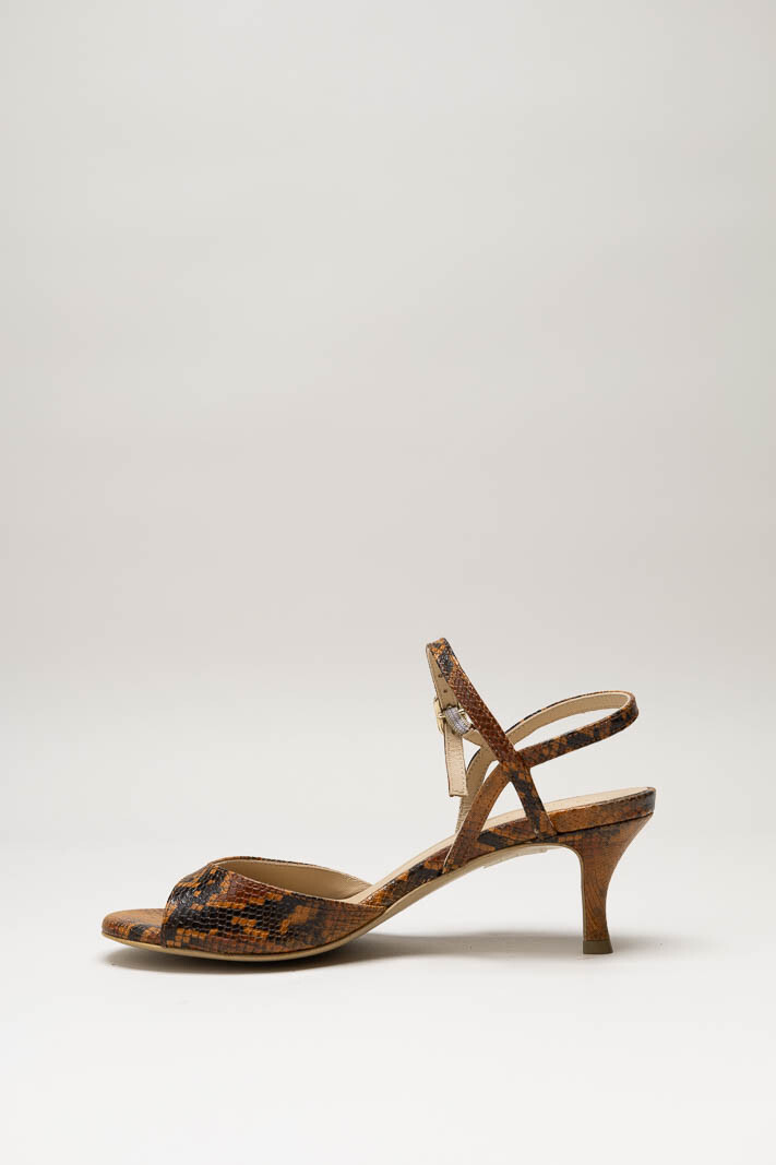 Roestbruin Sandaal hak image