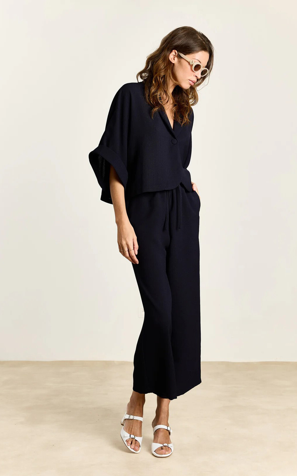 Marineblauw Blouse image