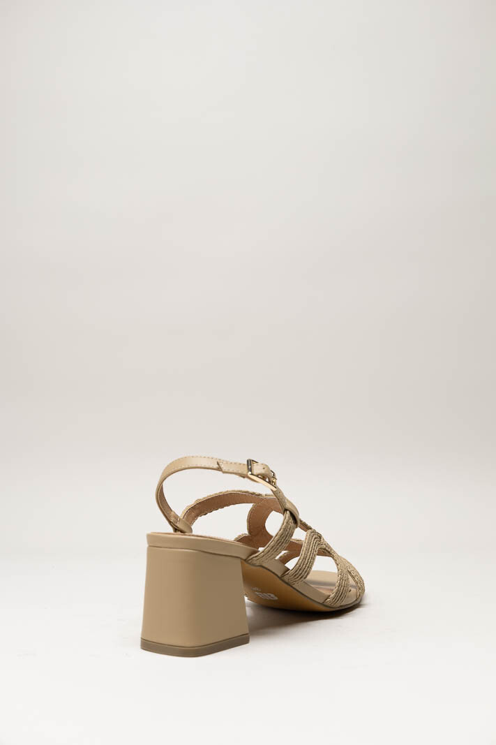 Taupe Sandaal hak image