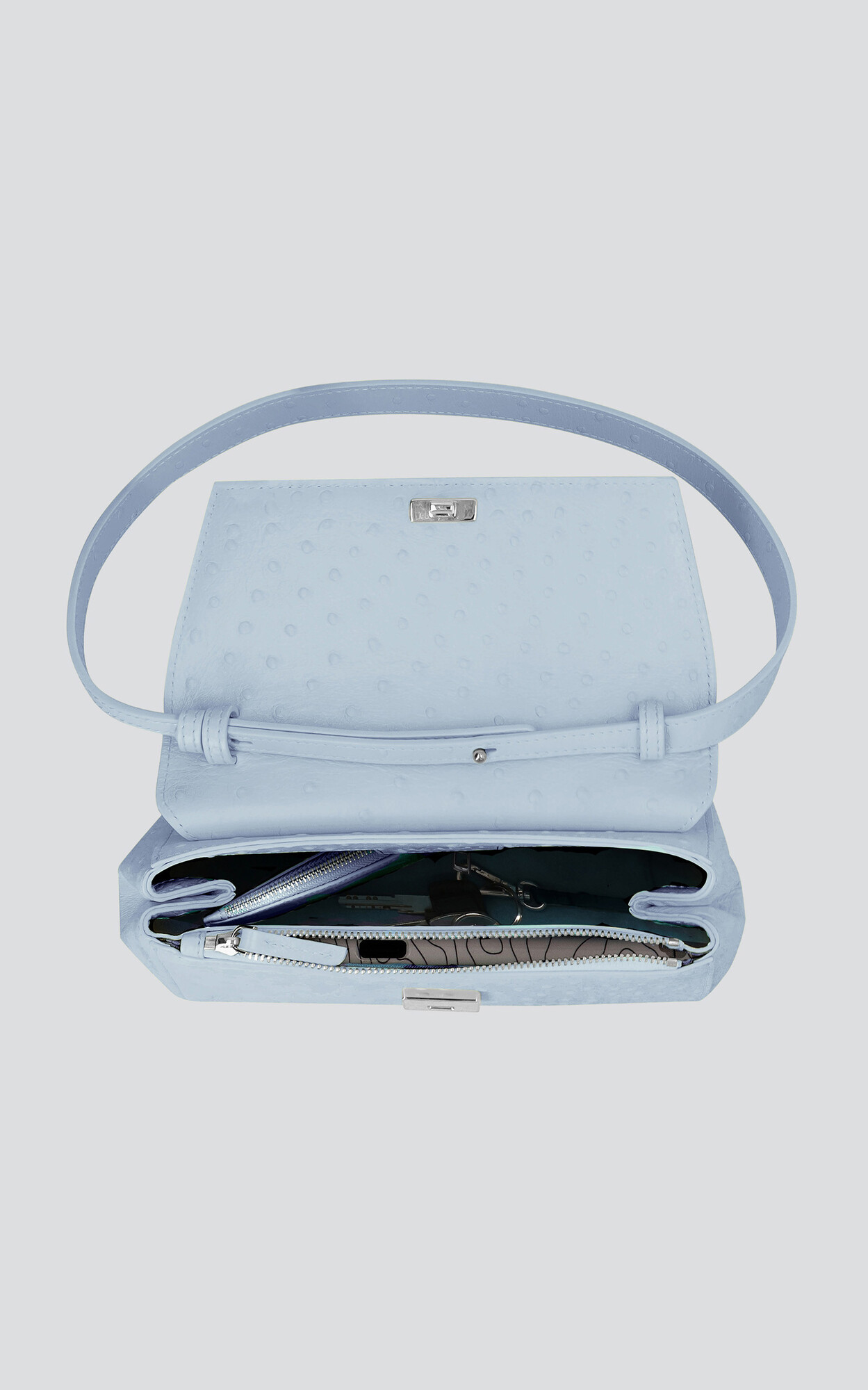 Lichtblauw Clutch image