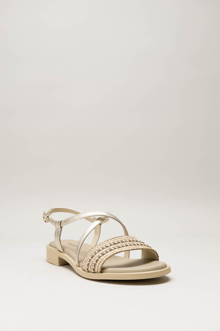 Goud Sandaal plat