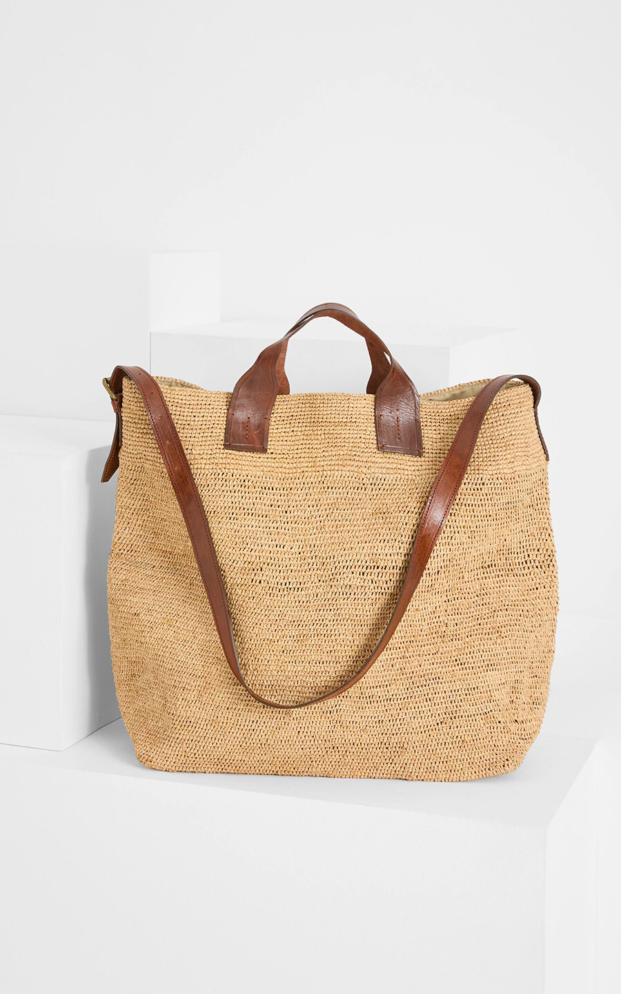 Lichtbeige Handtas