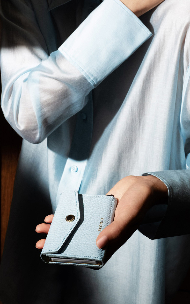 Lichtblauw Kaarthouder