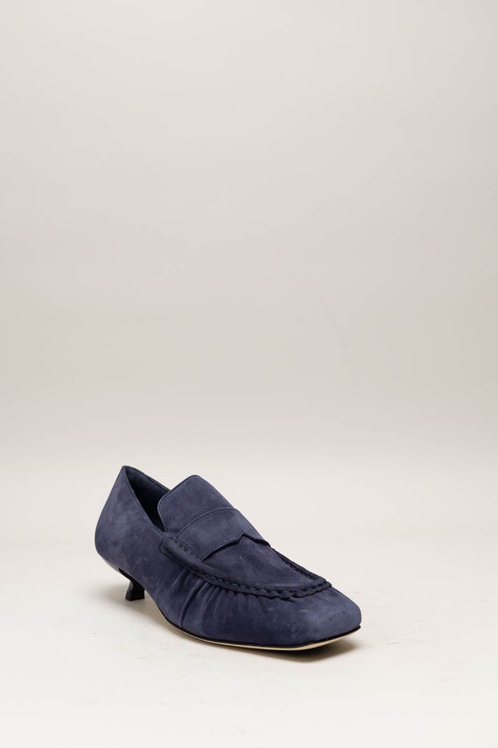 Blauw Mocassin hak