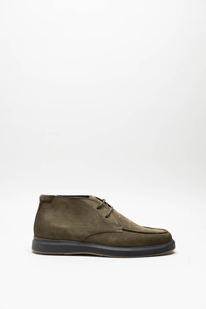 Kaki Veterschoen hoog