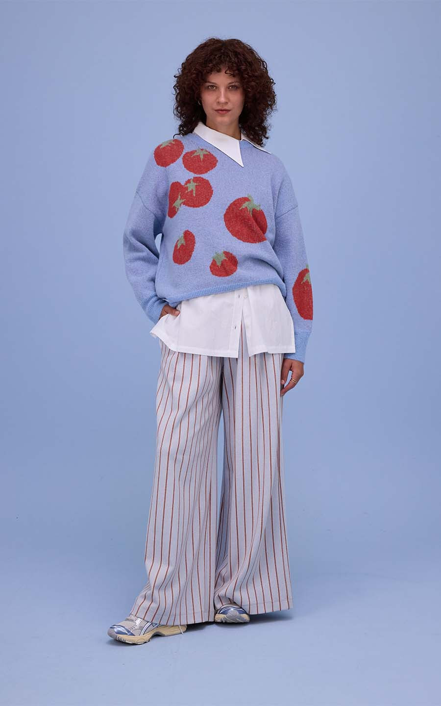 Lichtblauw Trui image