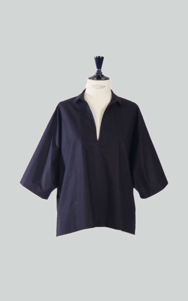 Donkerblauw Blouse