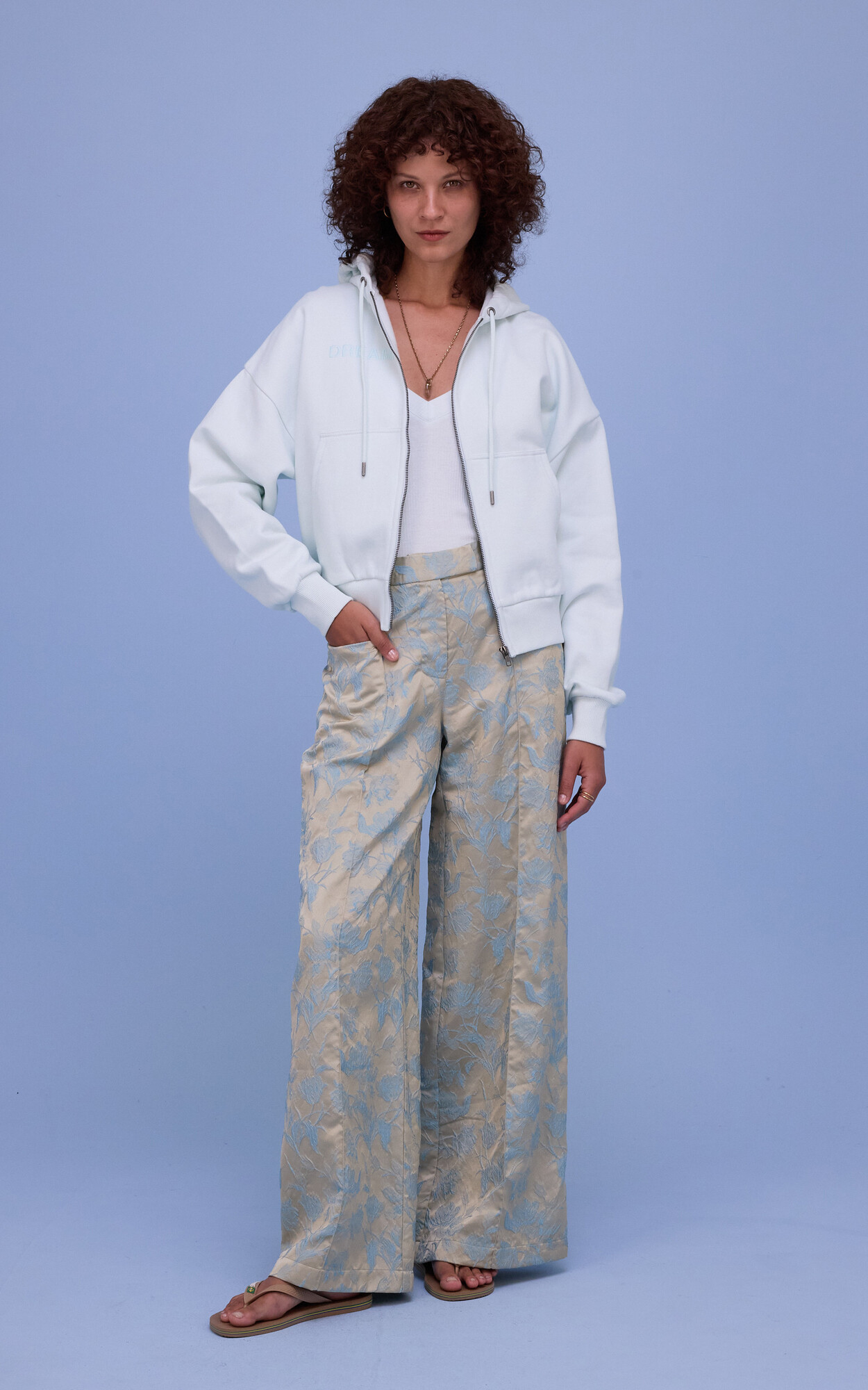 Lichtblauw Broek image