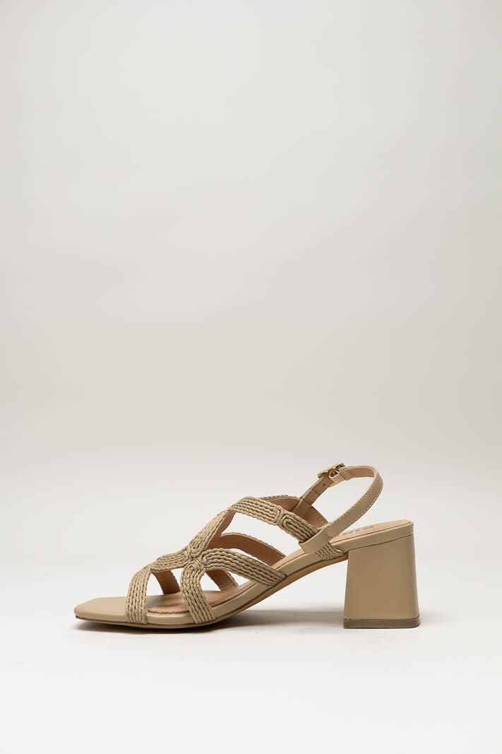 Taupe Sandaal hak image