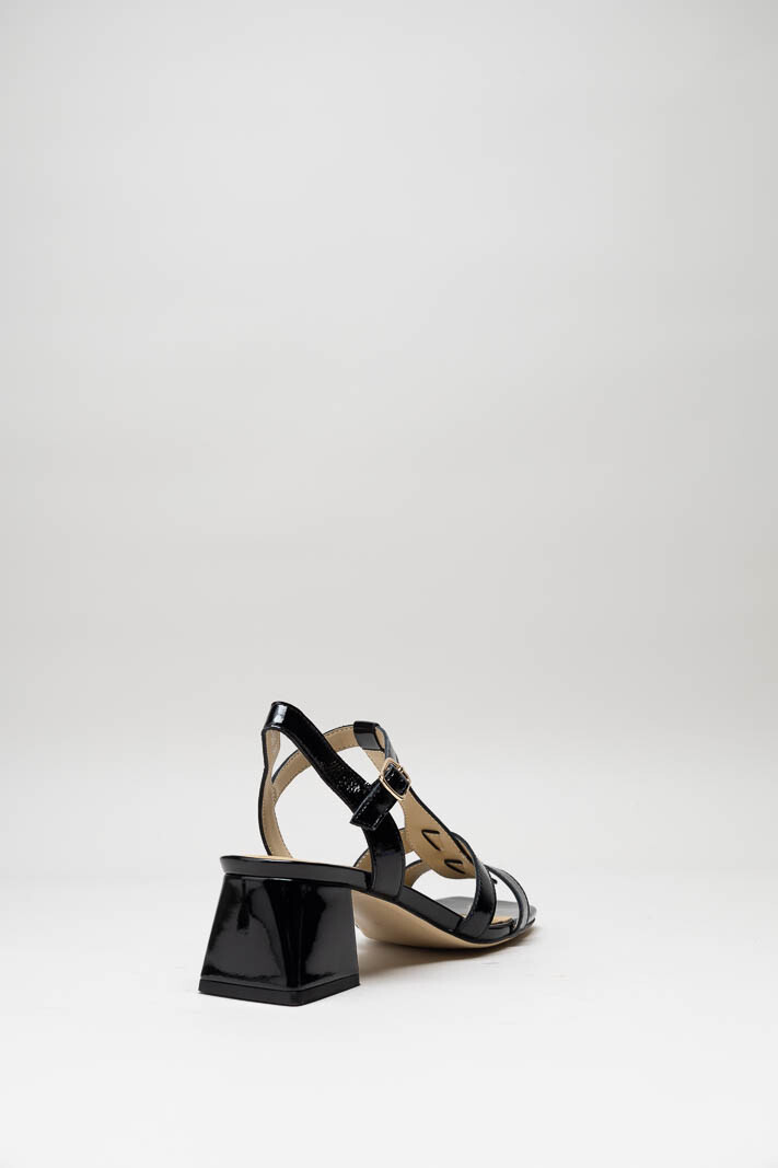 Zwart Sandaal hak image