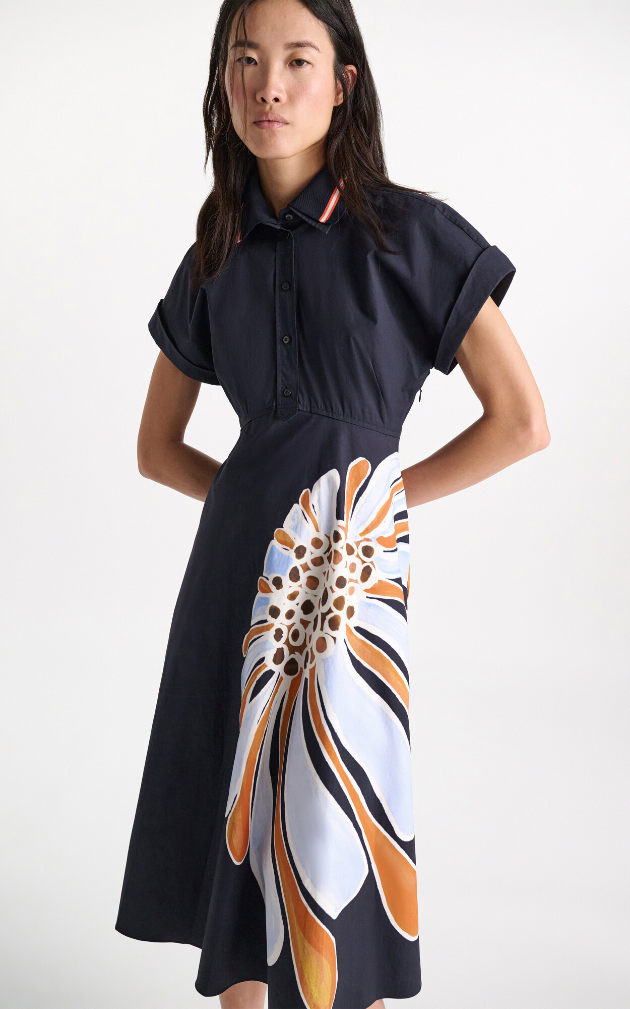 Marineblauw Jurk image