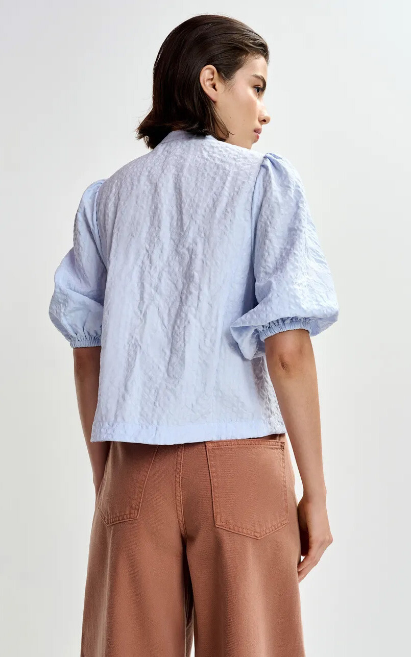 Lichtblauw Blouse