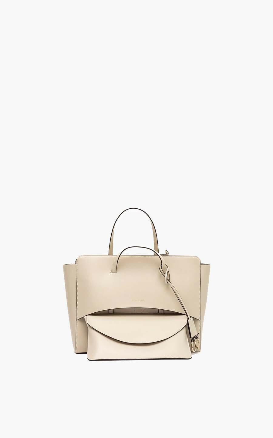 Beige Handtas