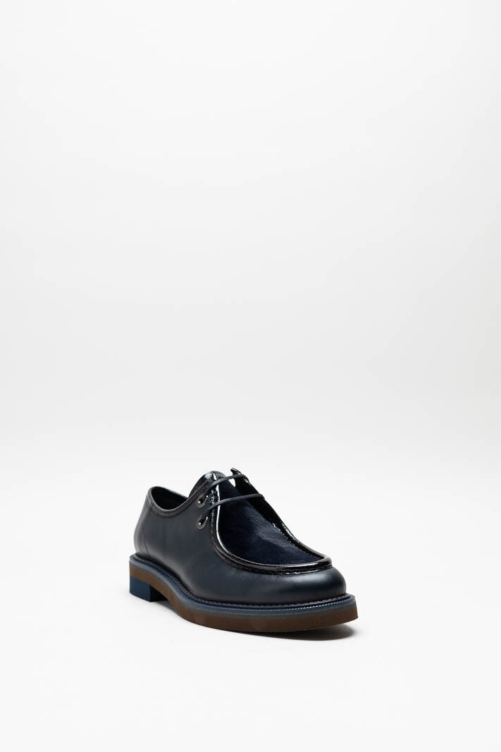 Donkerblauw Veterschoen
