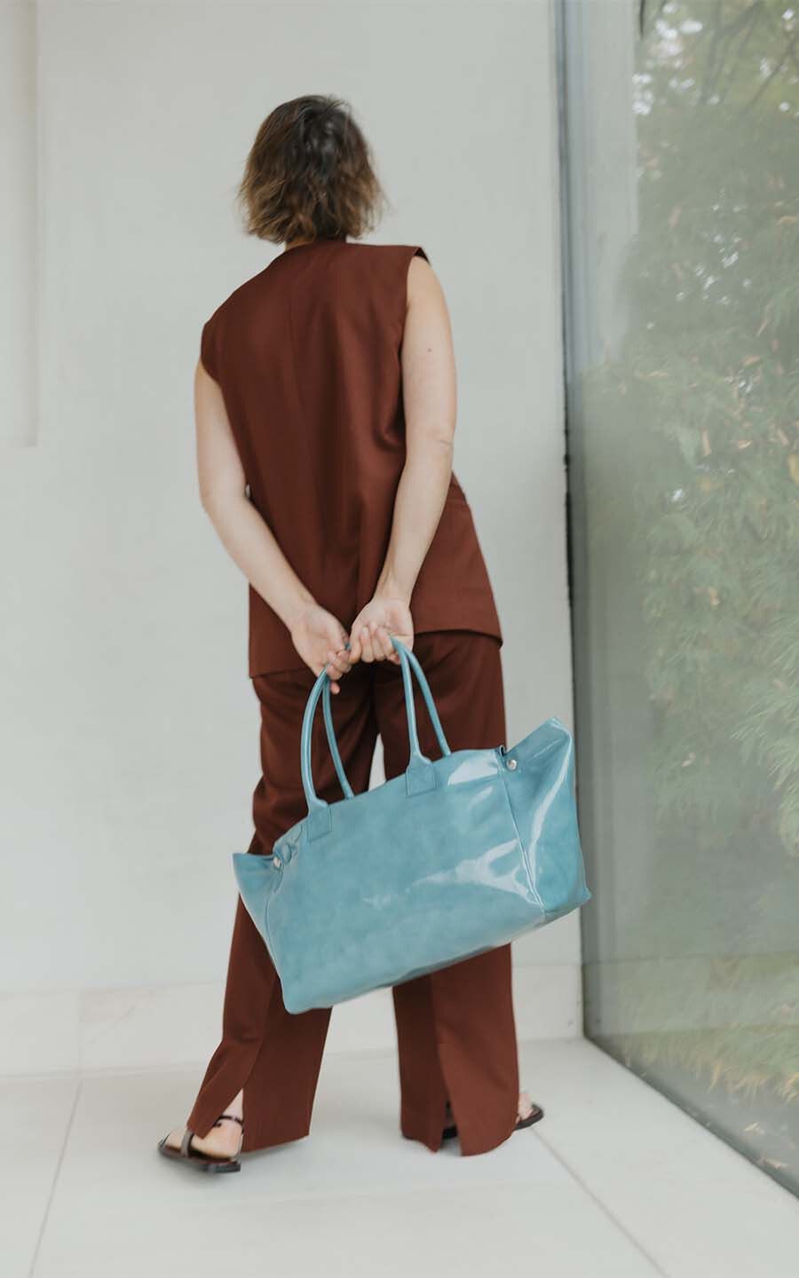 Blauw Shopper
