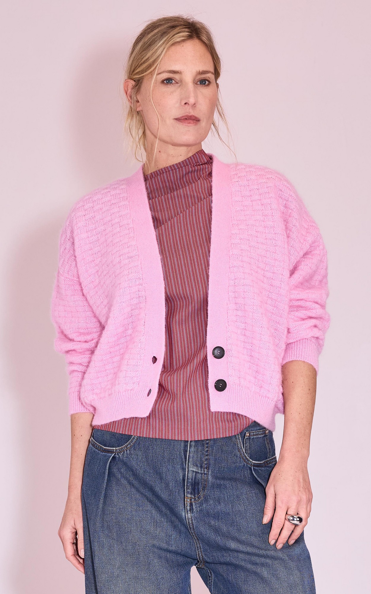 Roze Cardigan