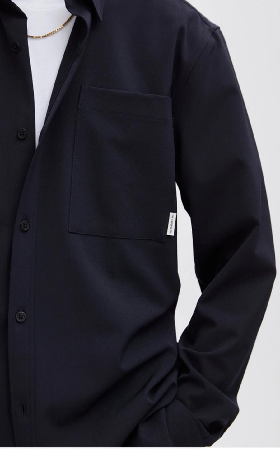 Marineblauw Overshirt image