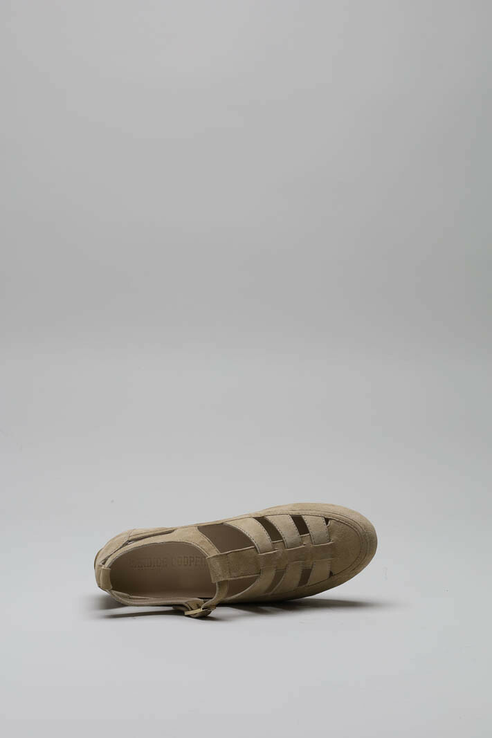 zoom in on Beige Sandaal plat image Beige Sandaal plat image