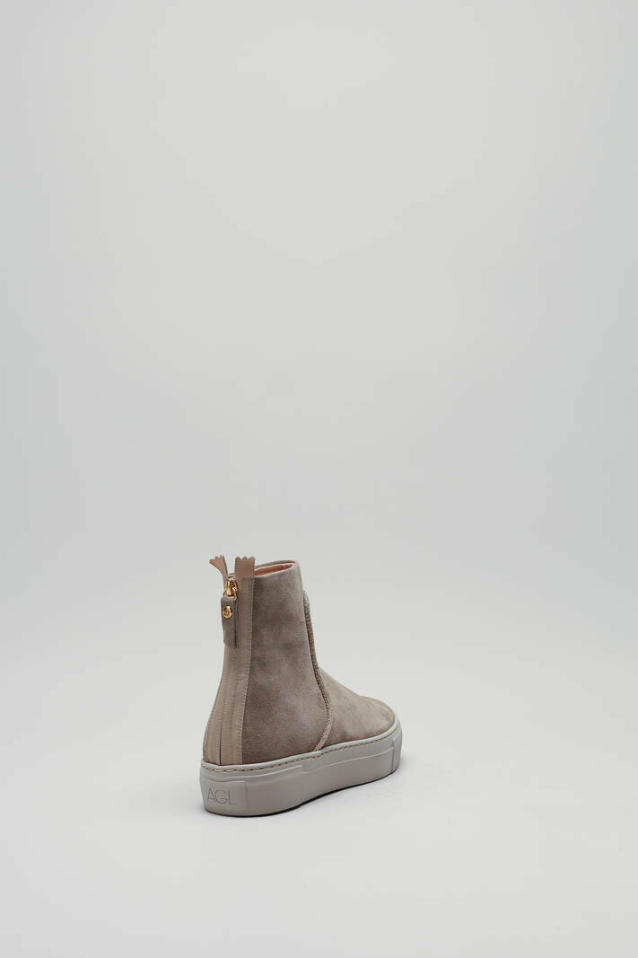 zoom in on Taupe Enkellaars plat image Taupe Enkellaars plat image