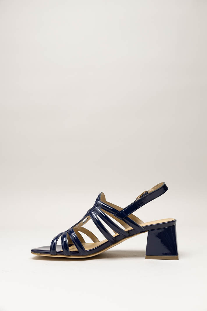 Donkerblauw Sandaal hak image