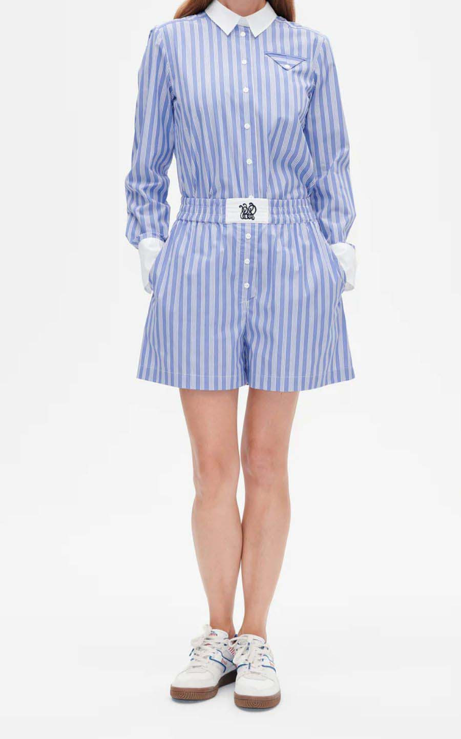 Blauw Short