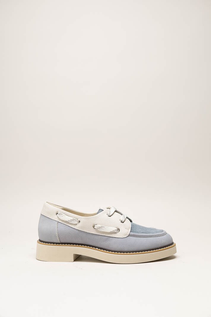 Lichtblauw Veterschoen